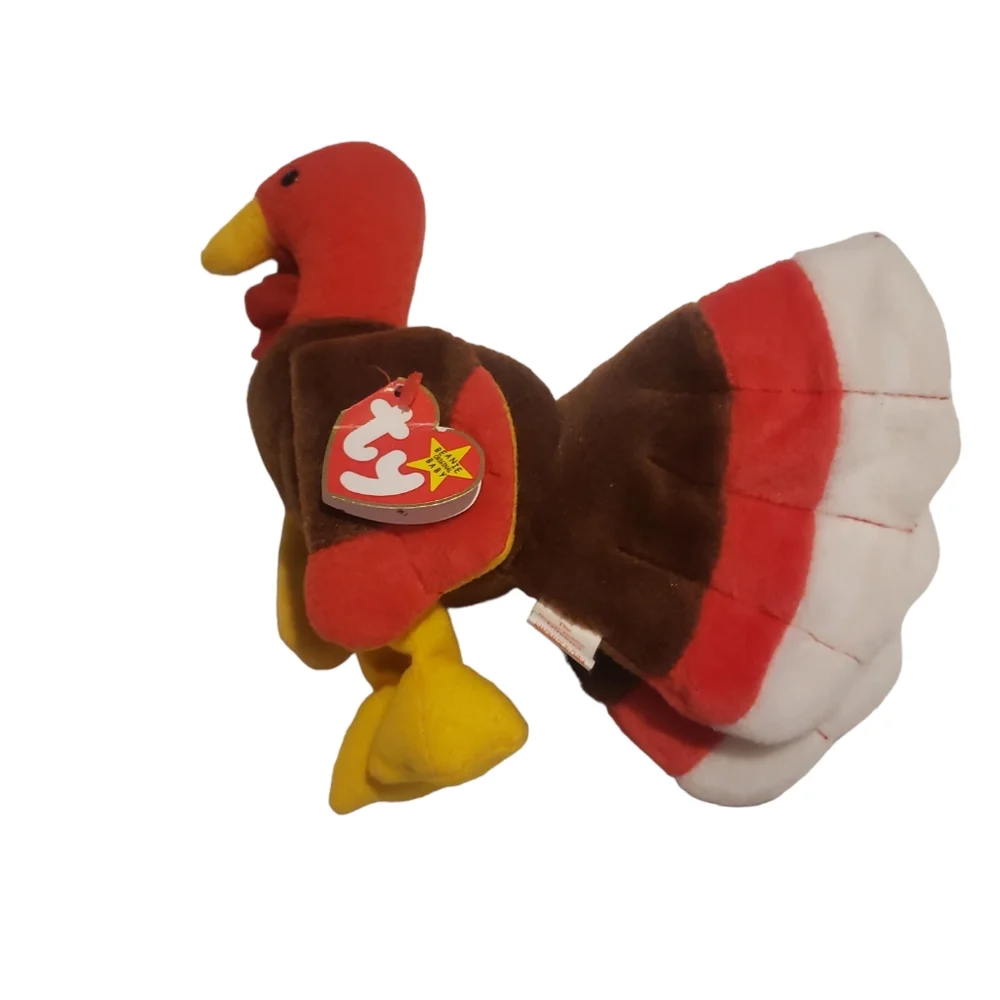 Vintage Ty Beanie Baby Gobbles The Turkey - Picture 7 of 7